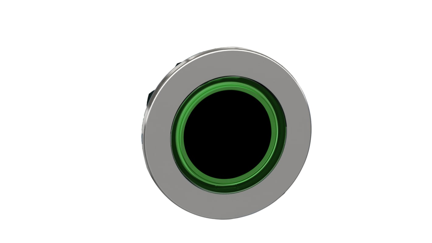 Tête de bouton poussoir Schneider Electric, ZB4 Vert, Ø découpe 30mm
