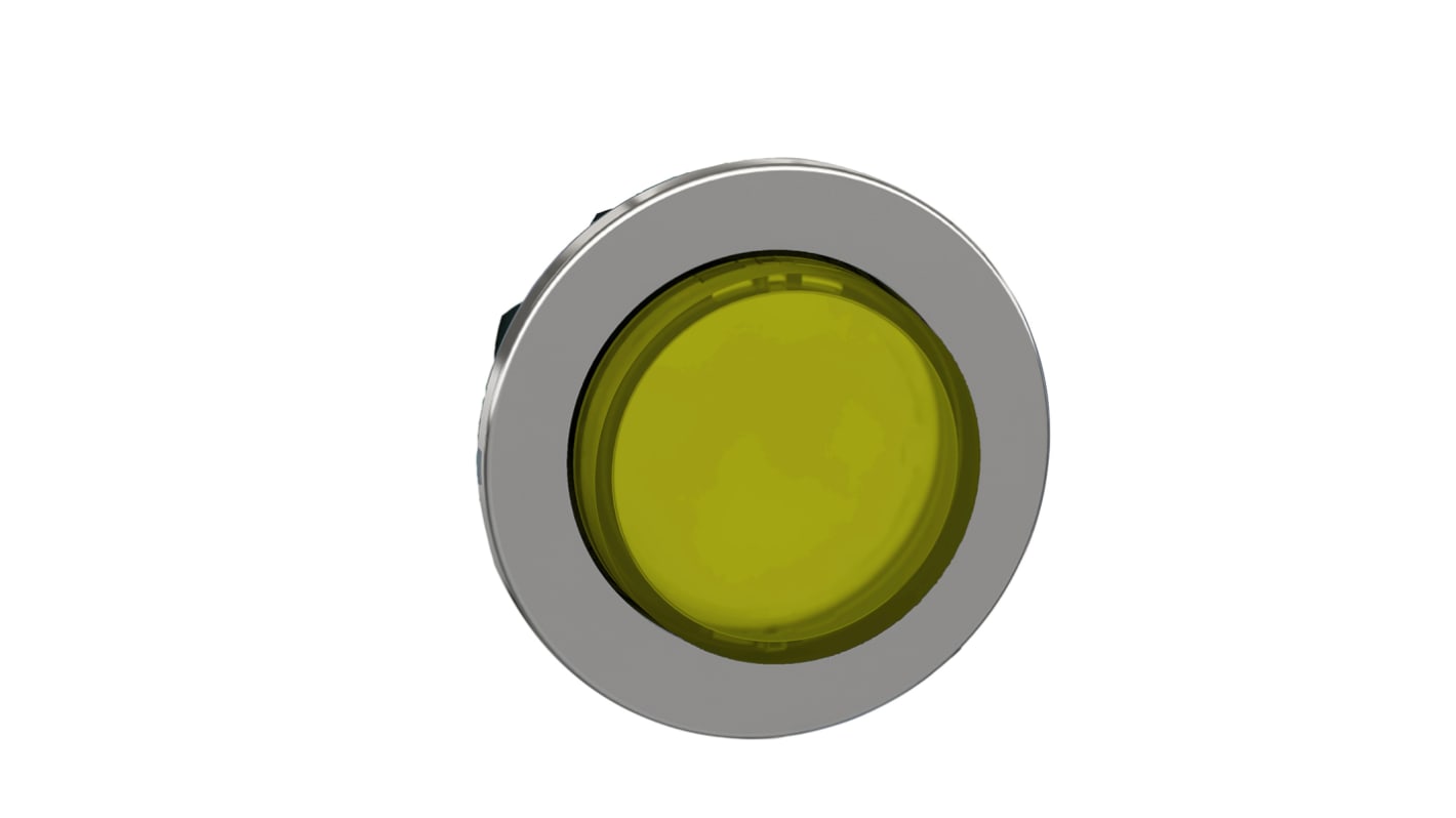 Tête de bouton poussoir Schneider Electric, ZB4 Jaune, Ø découpe 30mm