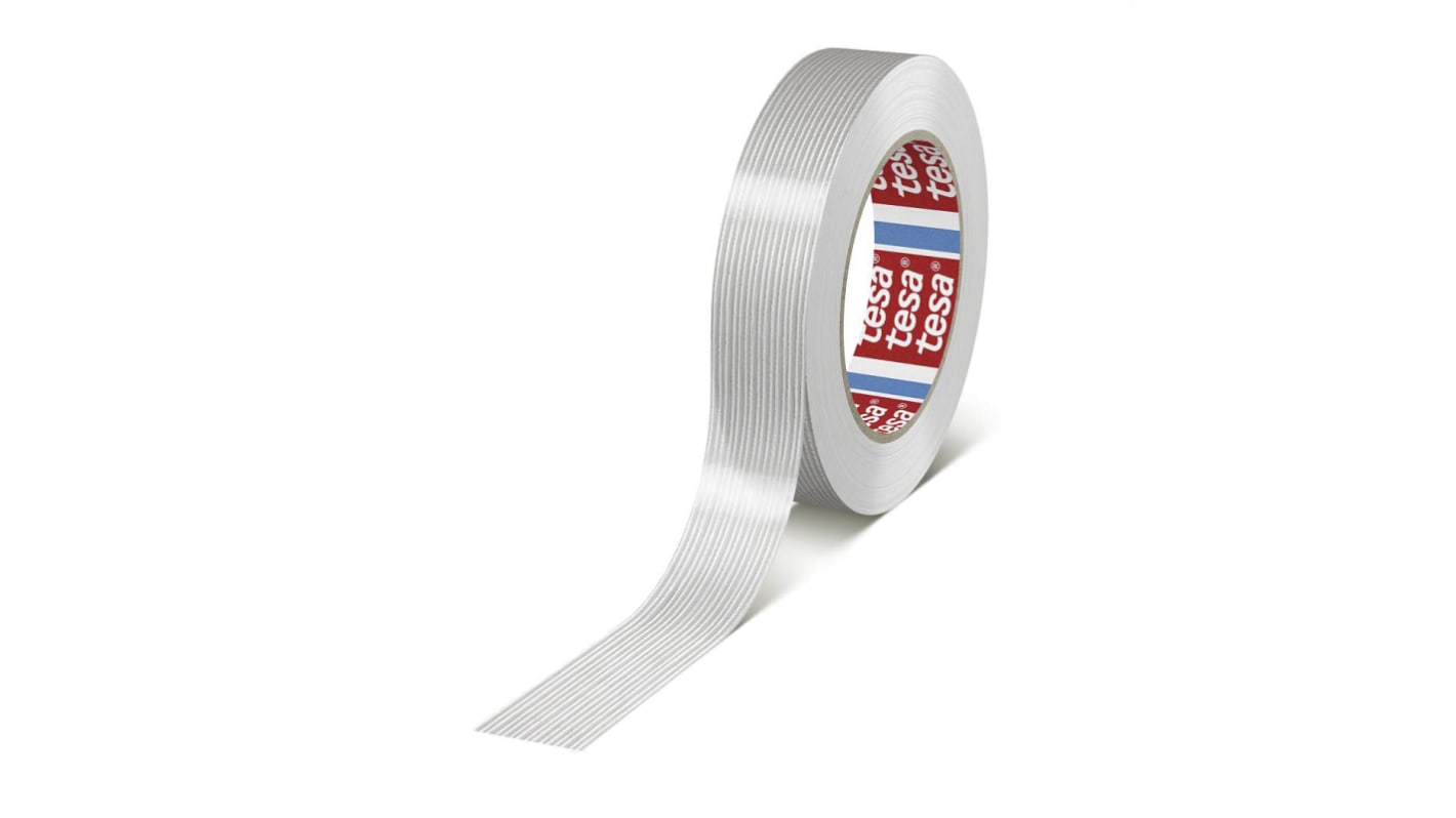 Tesa 53317 Paketband, , Glasfaser-Filamentband, Stärke 0.095mm, 48mm x 50m