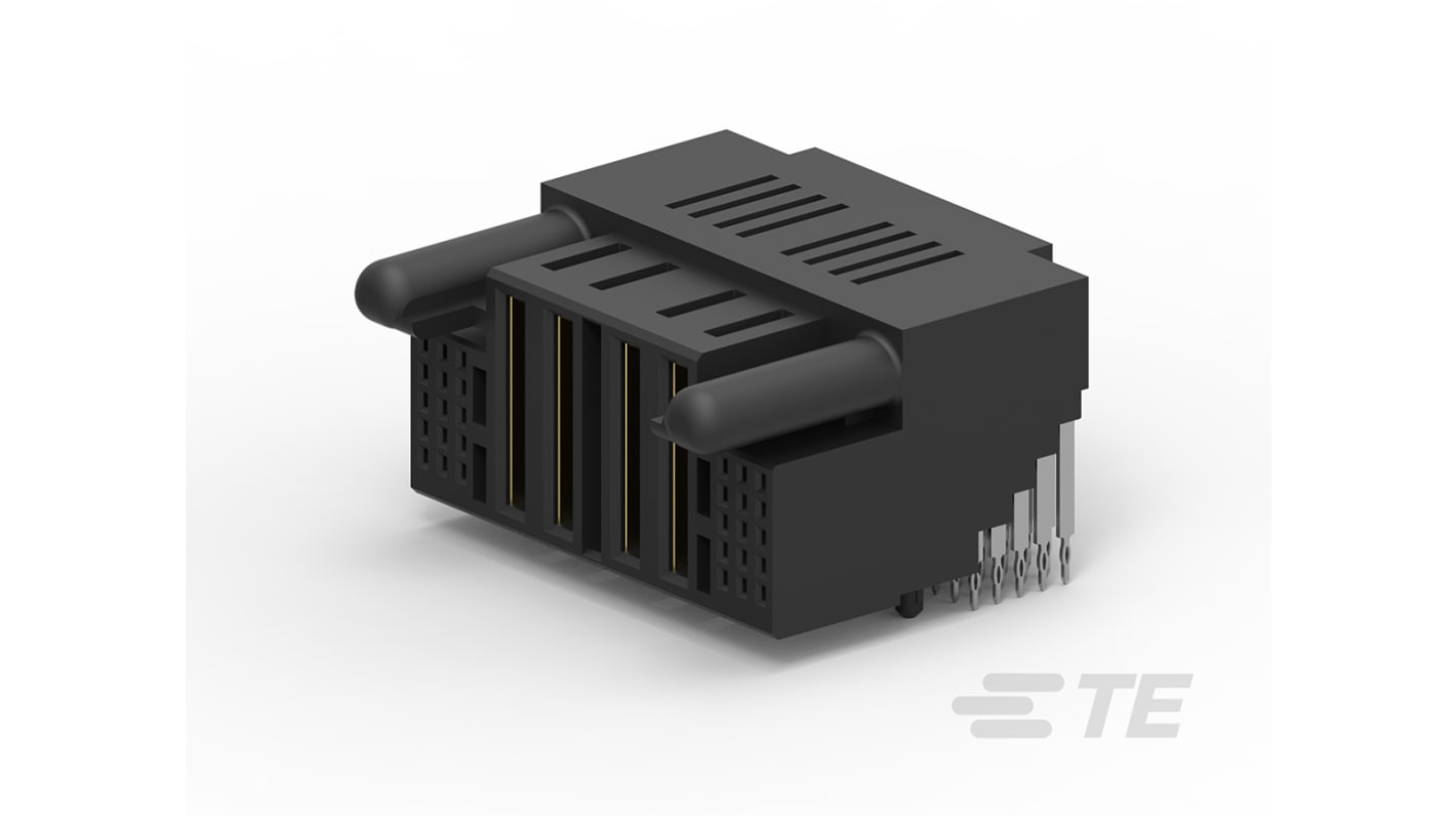 TE Connectivity Multi-Beam Series Right Angle Through Hole Mount PCB Socket, 34-Contact, 5-Row, 2mm Pitch, Press-Fit