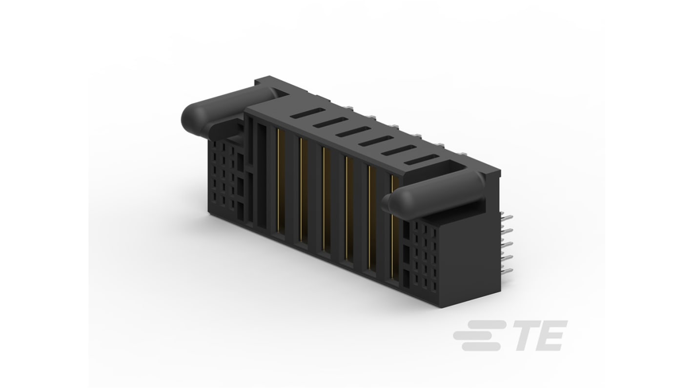 TE Connectivity Multi-Beam Series Straight Through Hole Mount PCB Socket, 38-Contact, 5-Row, 2mm Pitch, Press-Fit