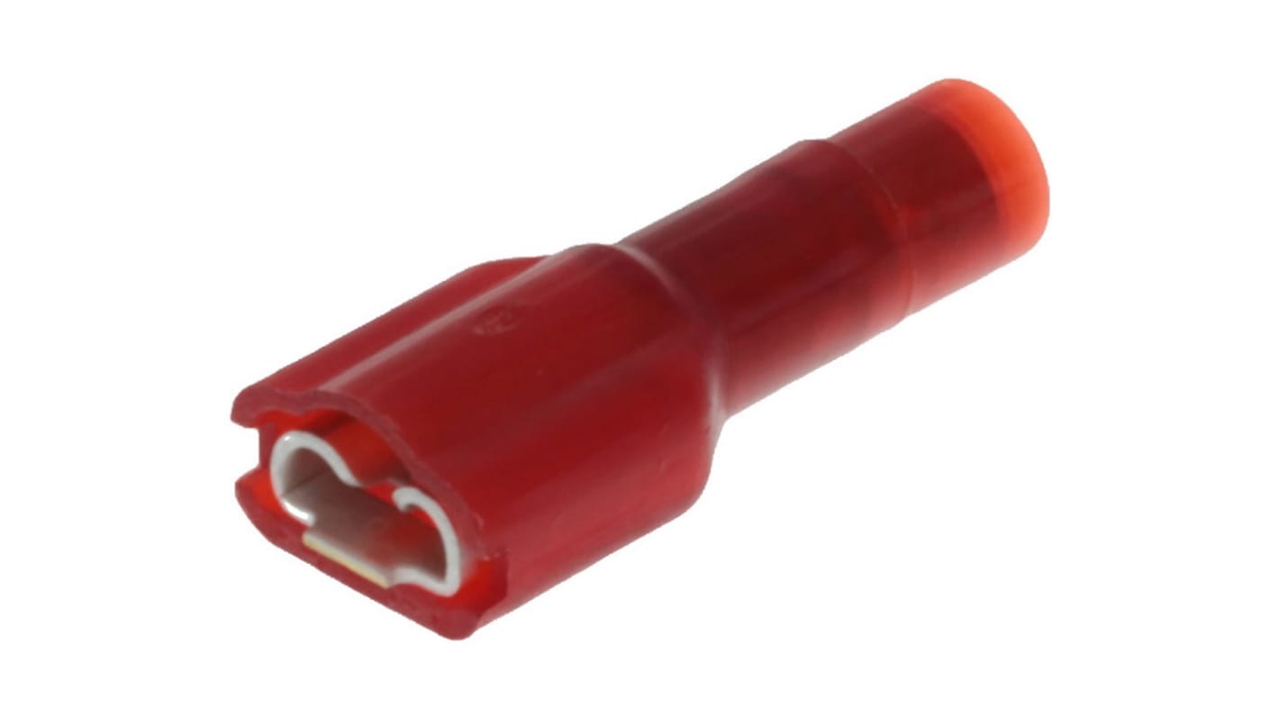 Molex Avikrimp 19002 Flachsteckhülse, 18 → 22 AWG, Rot, Nylon, 0.81 x 4.75mm, Buchse, 22AWG min