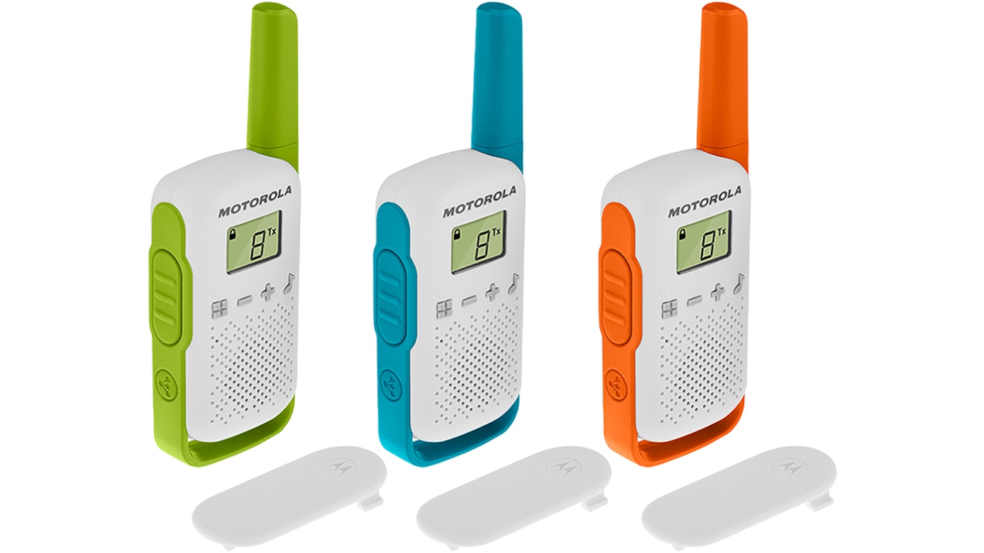 Walkie Talkies Motorola B4P00811MDKMAW, 16 canales, Portátil, , Display LCD, 446MHZ