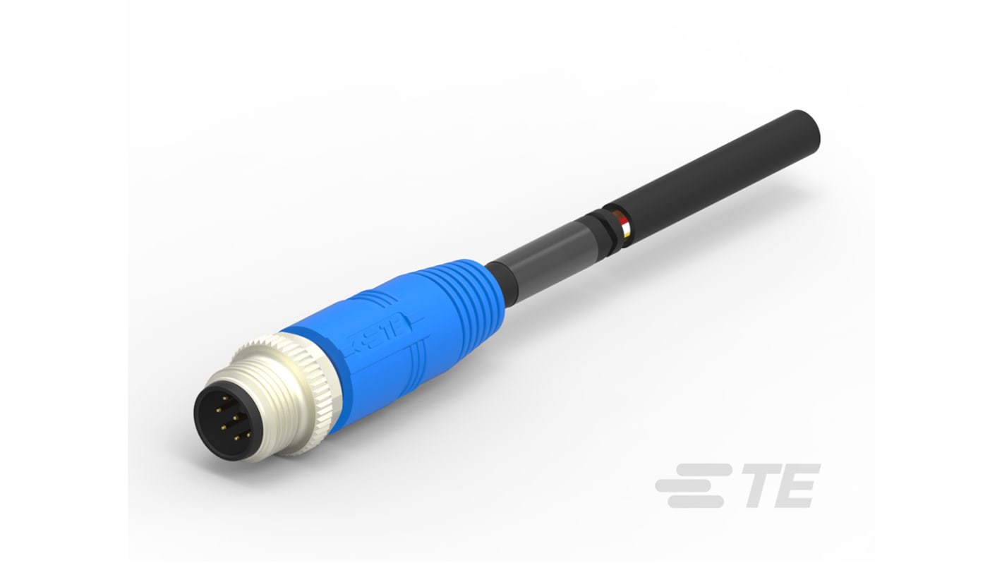 TE Connectivity Érzékelő-működtető kábel, M12 - 8 érintkező, 30 V, 4 A