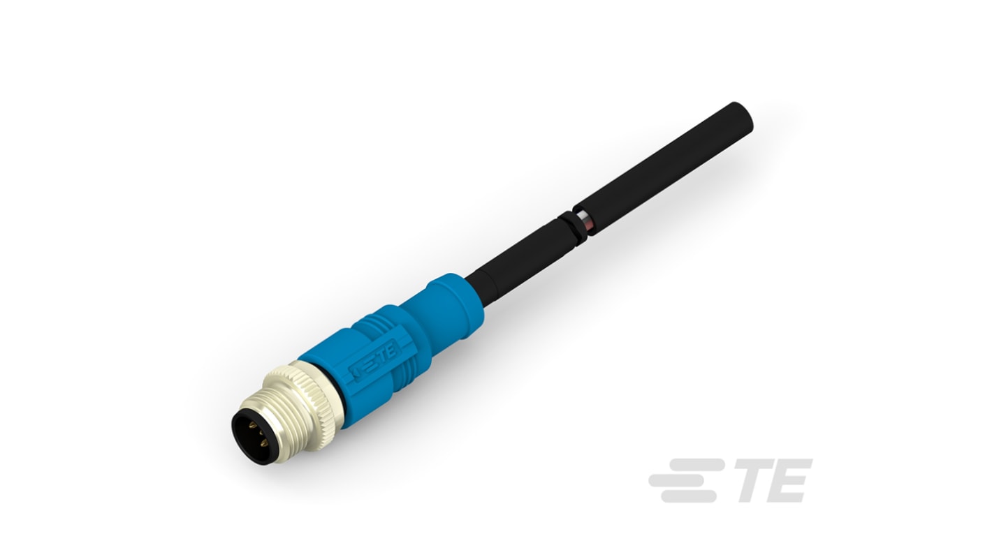 TE Connectivity Male 5 way M12 to Sensor Actuator Cable