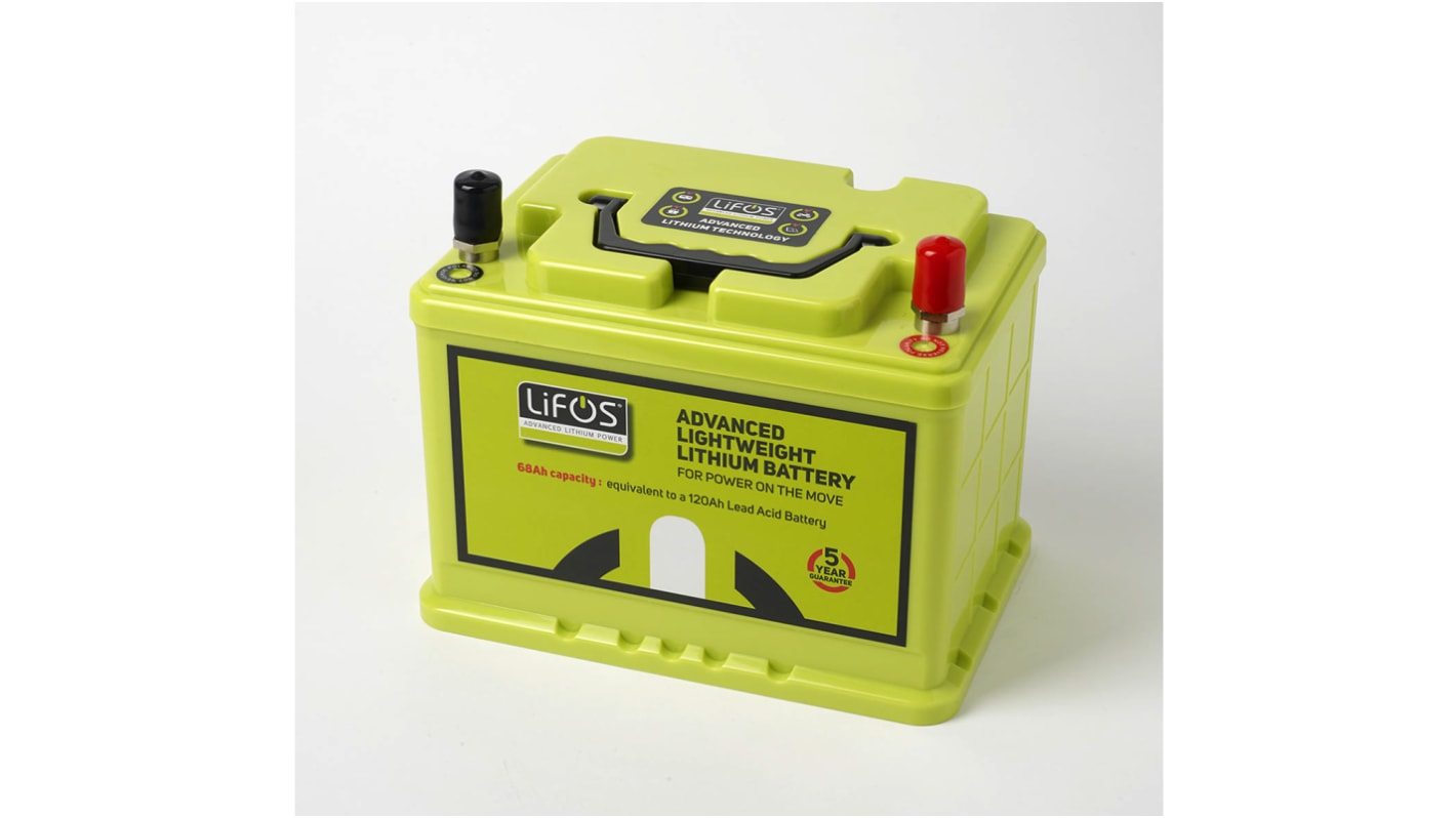 Batteria ricaricabile LiFOS, 12.8V, 68Ah, Fosfato di litio