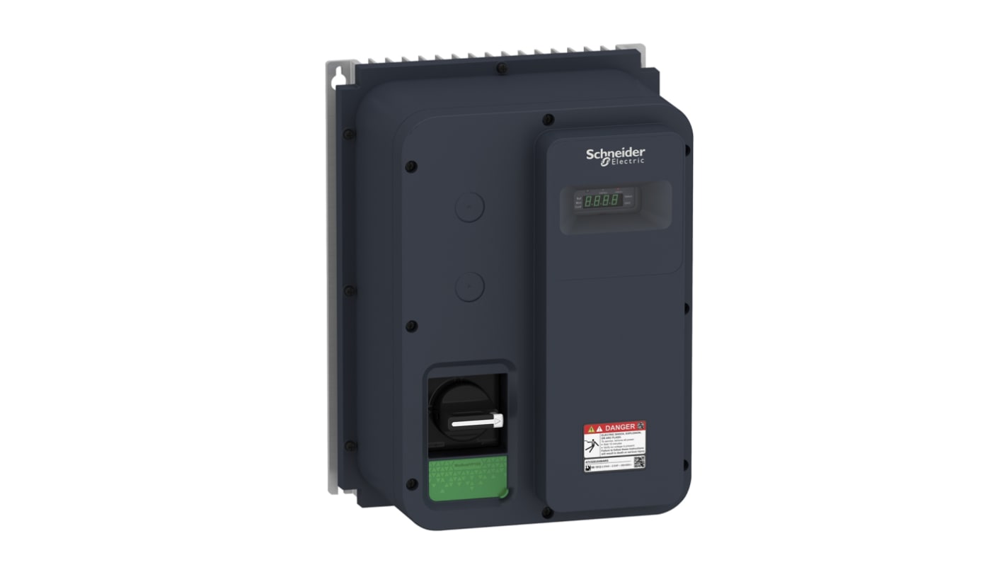 Variador de velocidad Schneider Electric serie ATV320, 0.37 kW, 380 → 500 V ac, 3 fases, 2.1 A, 0.1 →