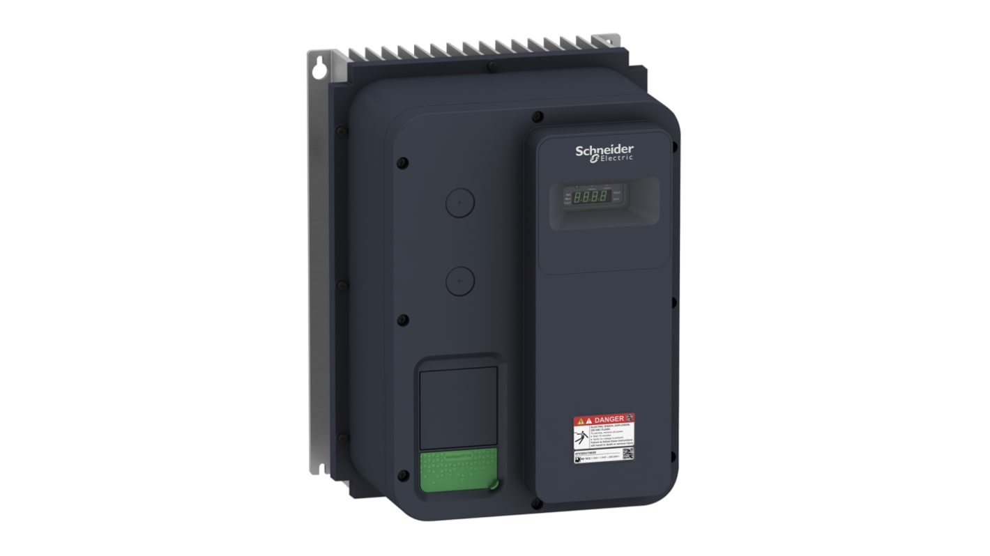 Schneider Electric Változtatható fordulatszámú meghajtó, ATV320, 1,1 kW, 1 fázis, 0.1 → 599Hz, 200 → 240