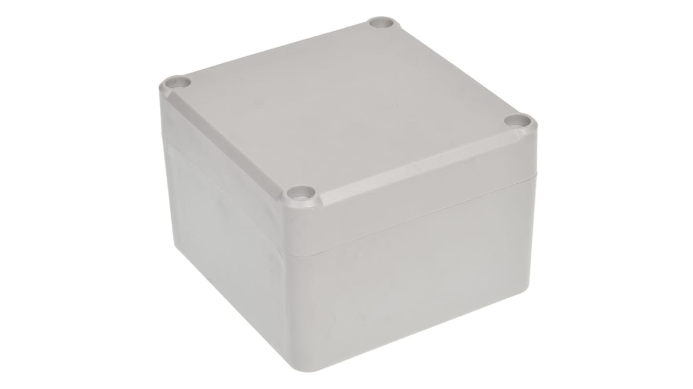 RS PRO Grey ABS Enclosure, IP65, IK09, Grey Lid, 81.95 x 79.95 x 55mm