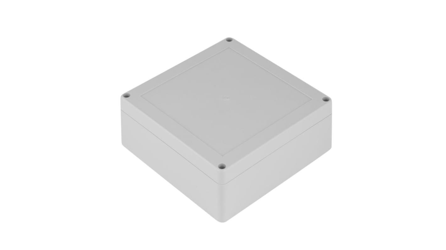 Caja RS PRO de ABS Gris, 119.8 x 119.8 x 60.1mm, IP65, Apantallada