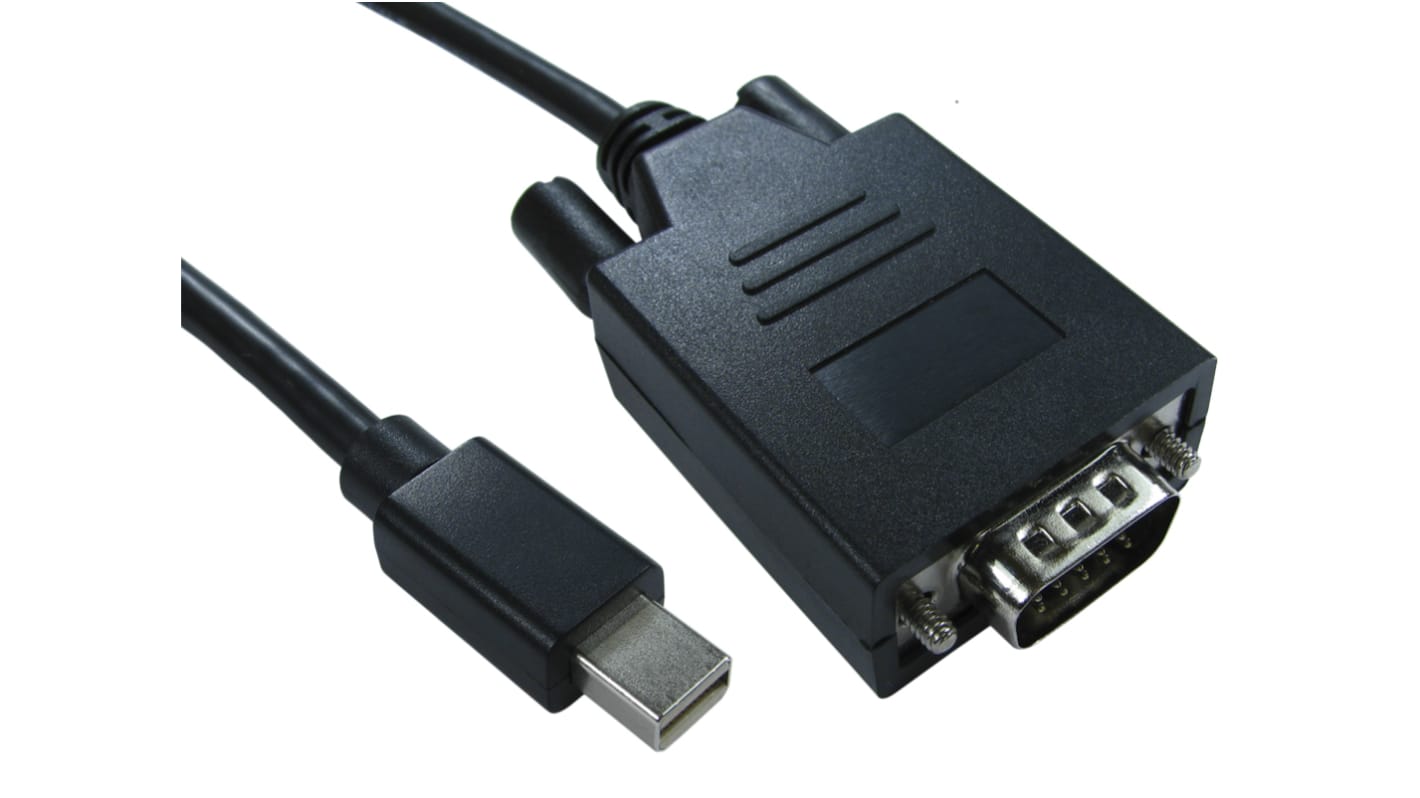 RS PRO Male Mini DisplayPort to Male VGA, PVC  Cable, 1080p, 1m