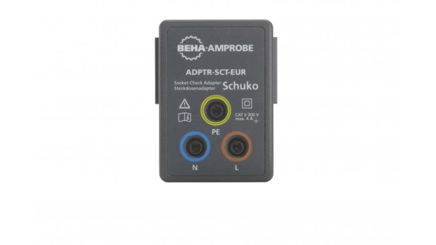 Beha-Amprobe ADPTR-SCT-EUR Socket-Check Adapter, For Use With Installation Testers, Insulation Testers, Portable