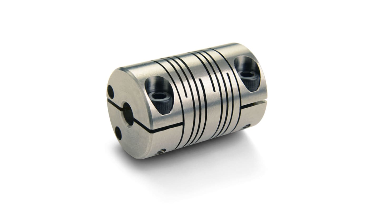 Ruland Beam Coupling, 25mm Outside Diameter, 10mm Bore, 38.1mm Length Coupler