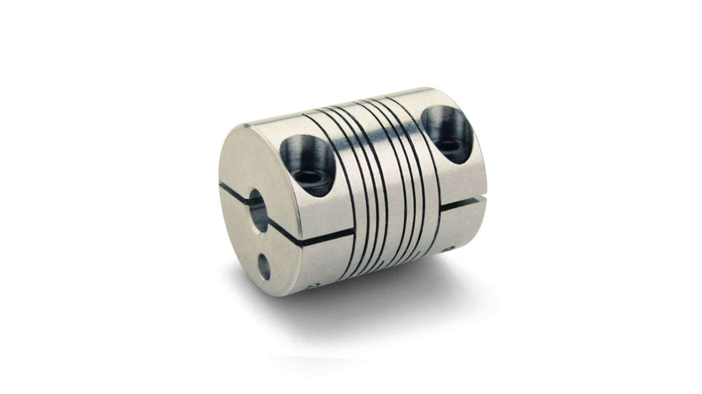 Ruland Beam Coupling, 16mm Outside Diameter, 5mm Bore, 20.3mm Length Coupler