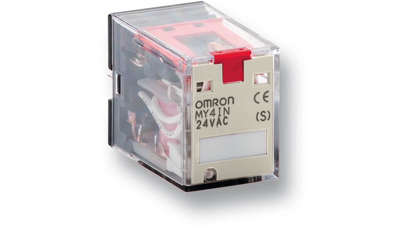 Omron Plug In Power Relay, 24V ac Coil, 5A Switching Current, DPDT