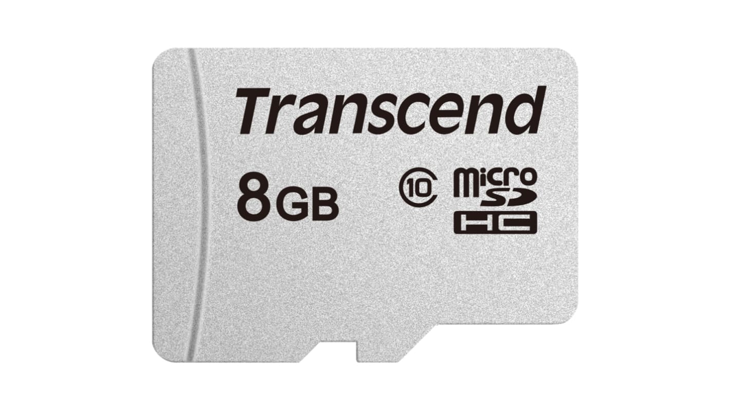 TS8GUSD300S Transcend 8 GB MicroSDHC Micro SD Card, A1, Class 10, UHS