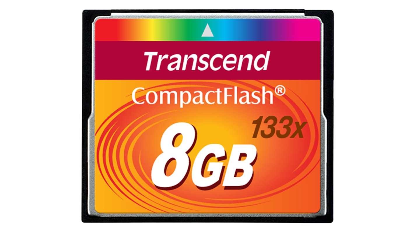 Transcend CF133 Speicherkarte, 8 GB, CompactFlash, MLC