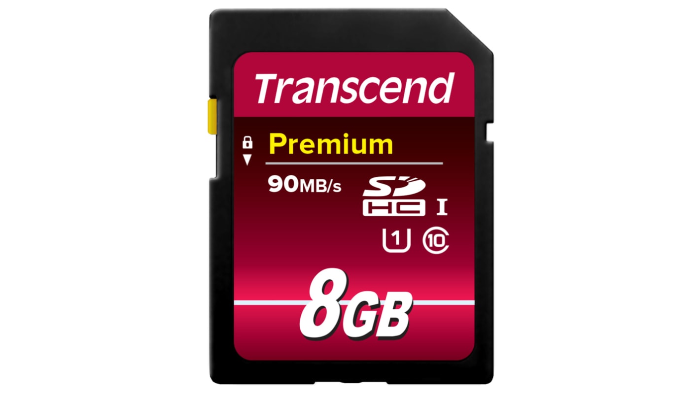 Transcend SDカードSDHC,容量：8 GBTS8GSDU1