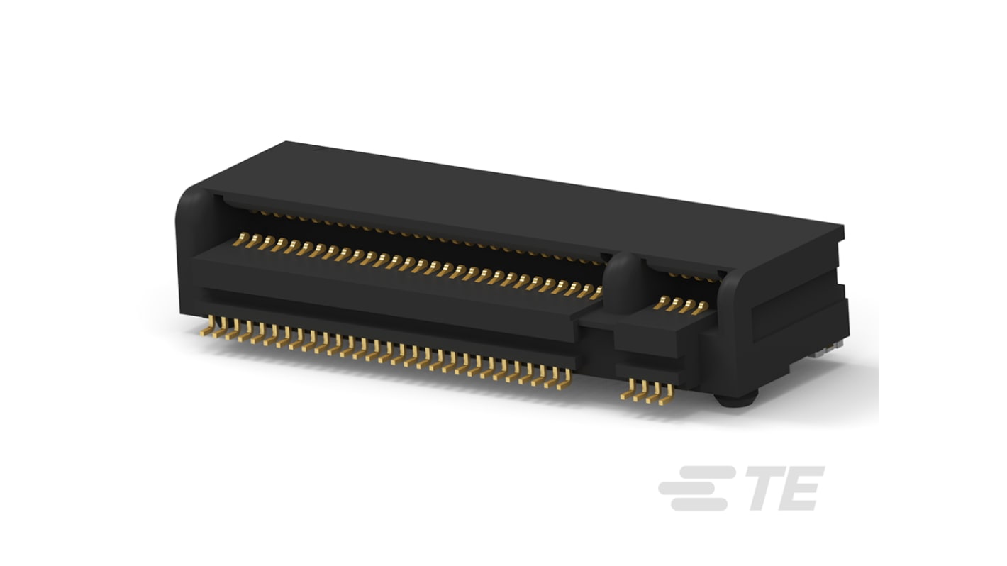 Conector para tarjeta de memoria Borde de Placa TE Connectivity de 67 contactos, paso 0.5mm, 2 filas, montaje