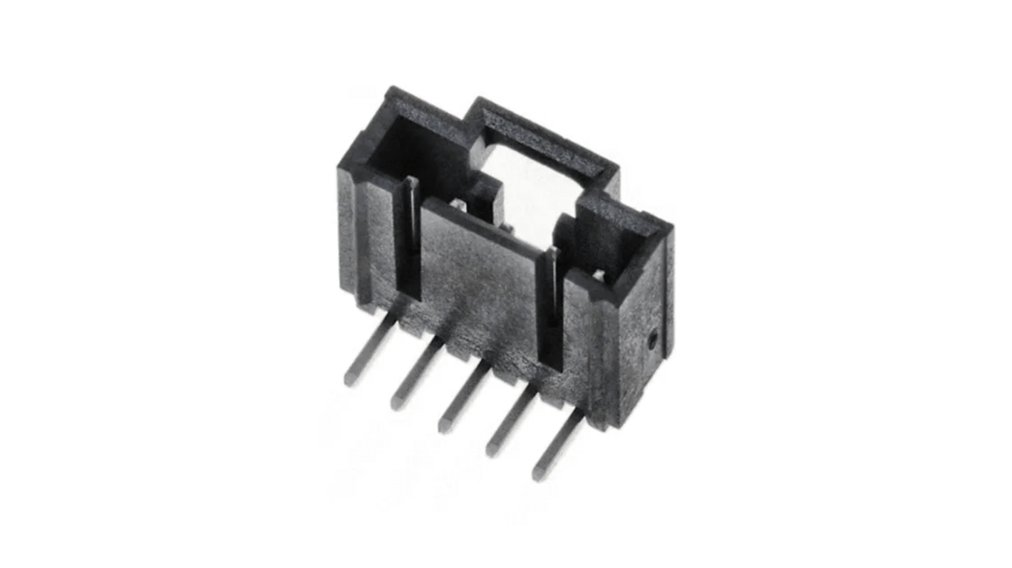 Conector macho para PCB Ángulo de 90° Molex serie SL de 5 vías, 1 fila, paso 2.54mm, para soldar, Montaje en orificio