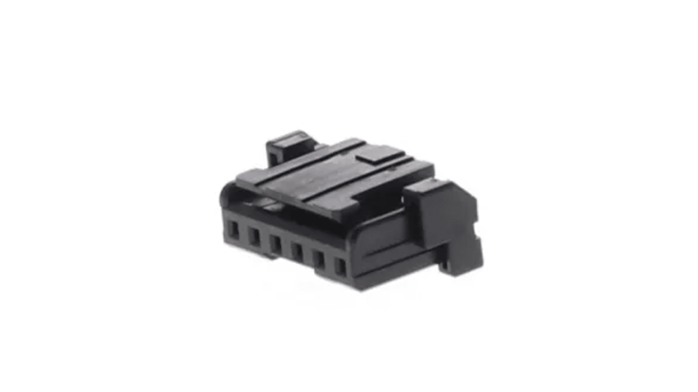 Carcasa de conector de crimpado Molex 505570-0601, Serie Micro-Lock Plus, paso: 2mm, 6 contactos, , 1 fila filas,