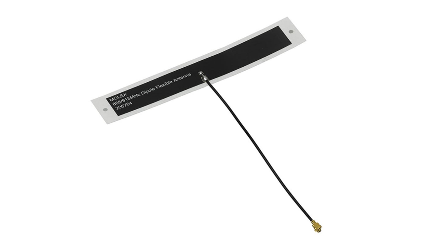 Mindenirányú Molex Dipól WiFi antenna 206764-0100 Patch 100mm 1.2dBi ISM Band 206764