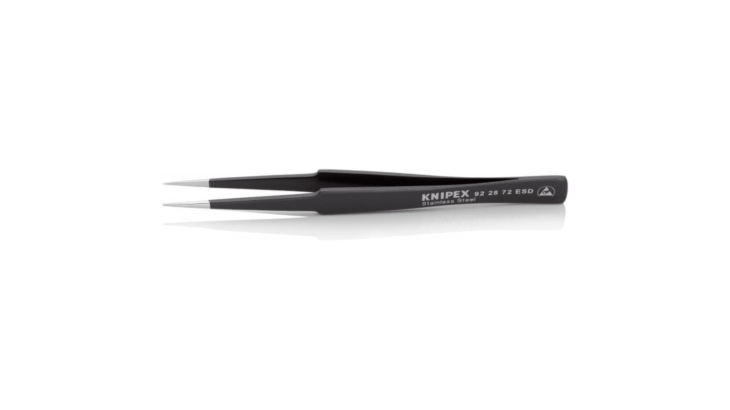 Brucelles de précision Knipex ESD pointe Lisse en  en inox, L. 135 mm