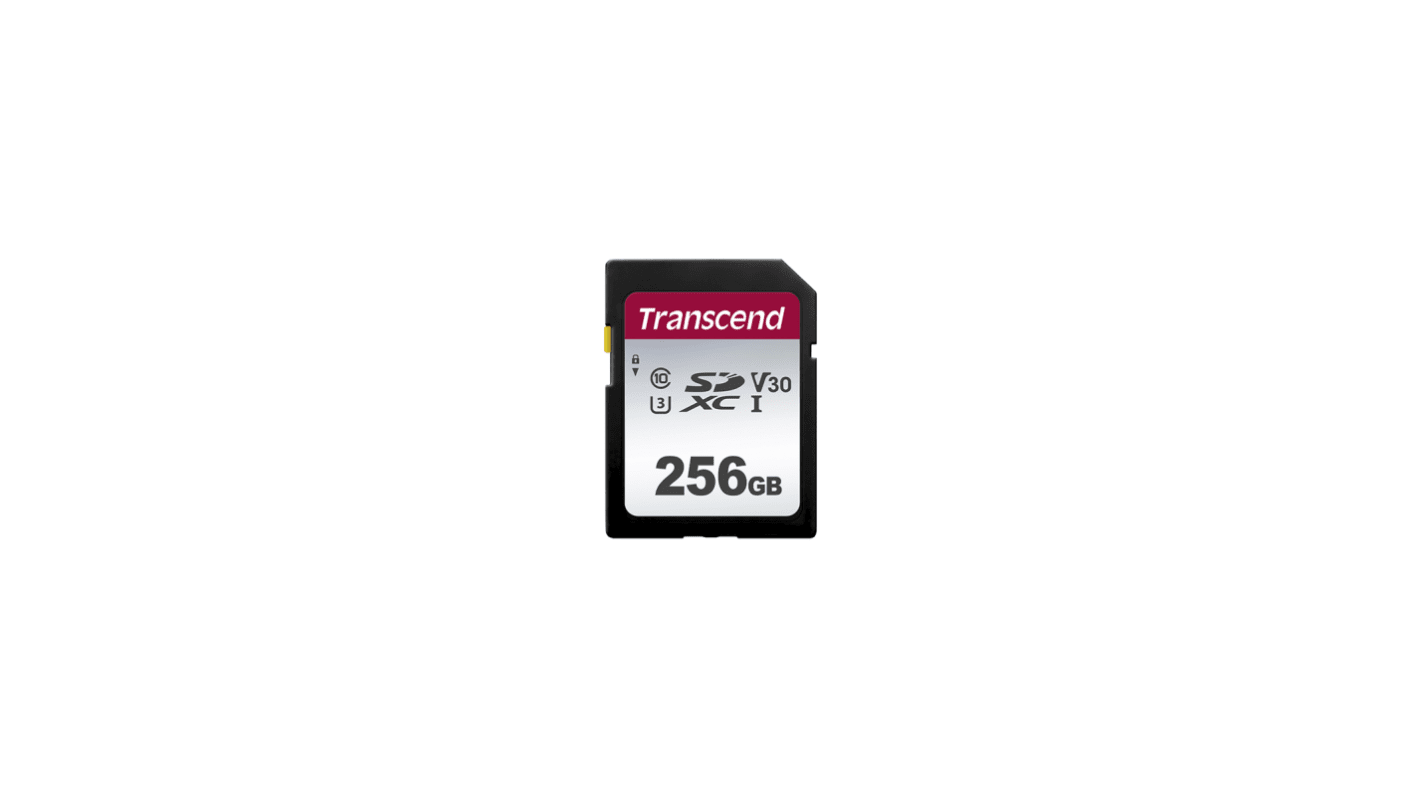 Karta SD SDXC 256 GB TLC Transcend, řada: 300S -25 → +85°C