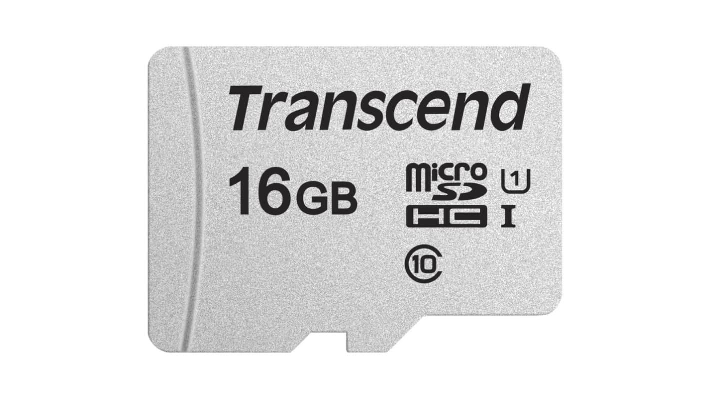 Transcend マイクロ SDMicroSD,容量：16 GB TLCTS16GUSD300S