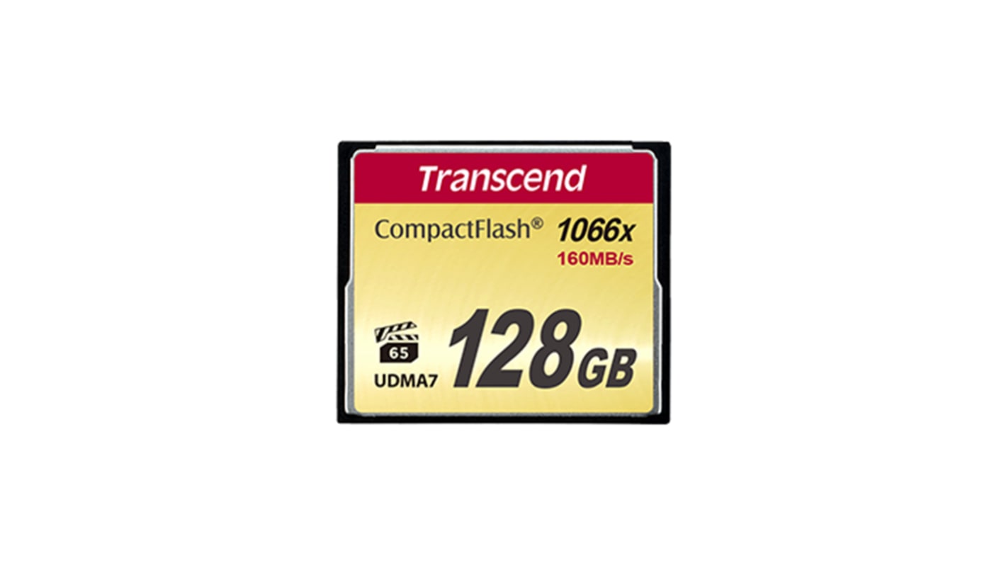 TS128GCF1000 Transcend CompactFlash 128 GB MLC Compact Flash Card RS