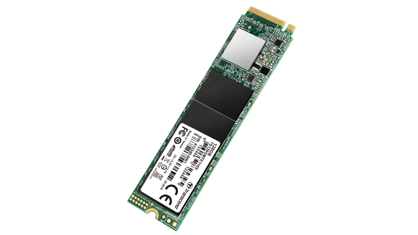 Transcend ソリッドステートドライブ SSD 内蔵 128 GB NVMe PCIe Gen 3 x 4