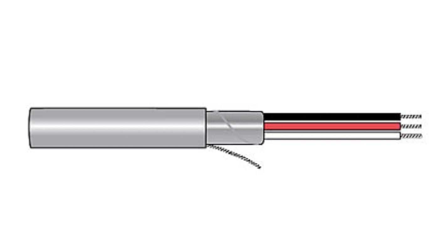 Alpha Wire Alpha Essentials Communication & Control Steuerleitung, 2-adrig x 0,81 mm² Grau, 305m, 18 AWG, Aluminiumfolie