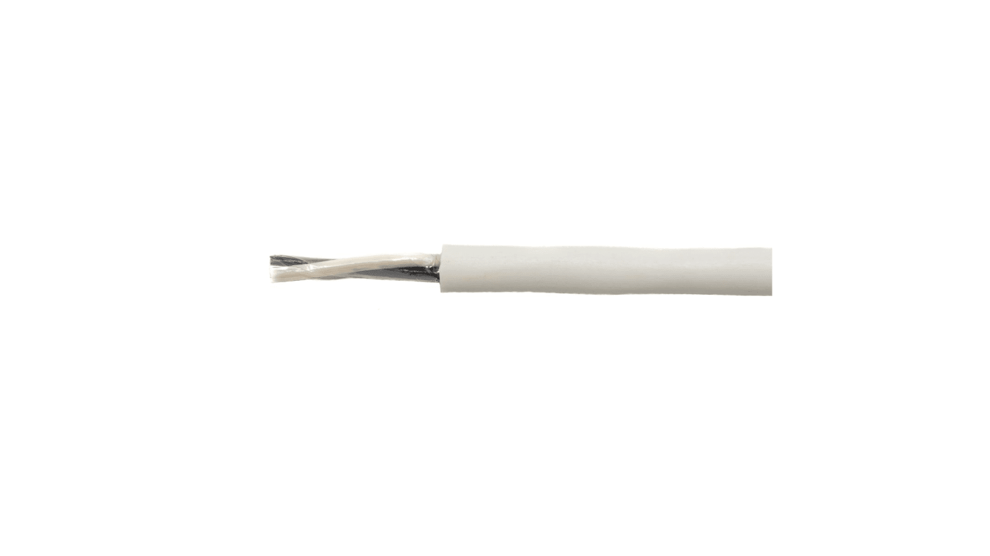 6622 WH005 Alpha Wire Control Cable, 2 Cores, DEF STAN, Unscreened