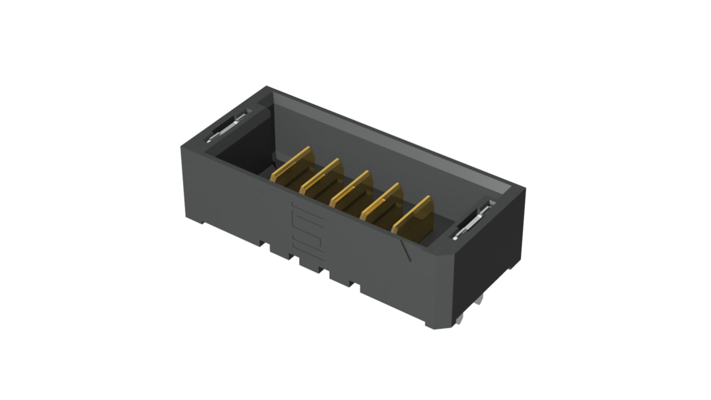 Samtec UMPT Series Straight Through Hole PCB Header, 5 Contact(s), 2.0mm Pitch, 1 Row(s), Shrouded