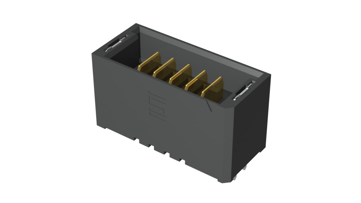 Samtec UMPT Series Straight Through Hole PCB Header, 5 Contact(s), 2.0mm Pitch, 1 Row(s), Shrouded