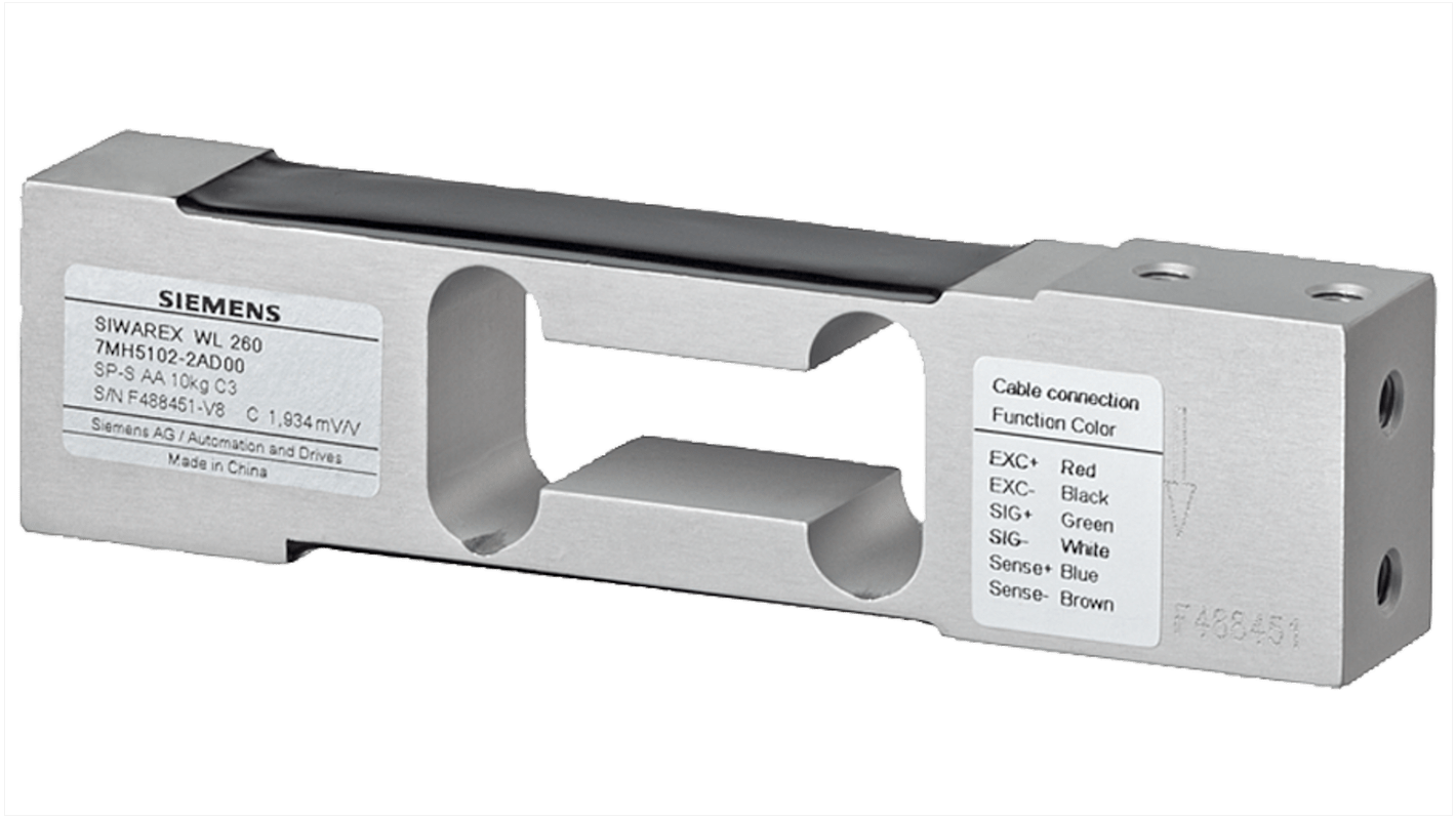 Siemens SIWAREX WL Series Single Point Load Cell, 5kg Range, Compression Measure