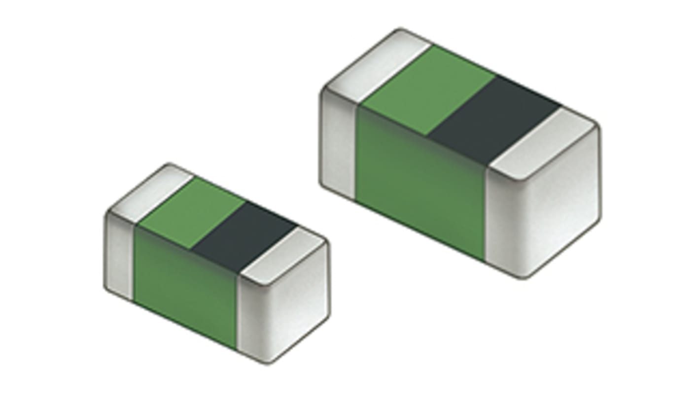 Murata, LQG15HS_02, 0402 (1005M) Multilayer Surface Mount Inductor 2 nH ±0.3nH Multi-Layer 900mA Idc Q:8