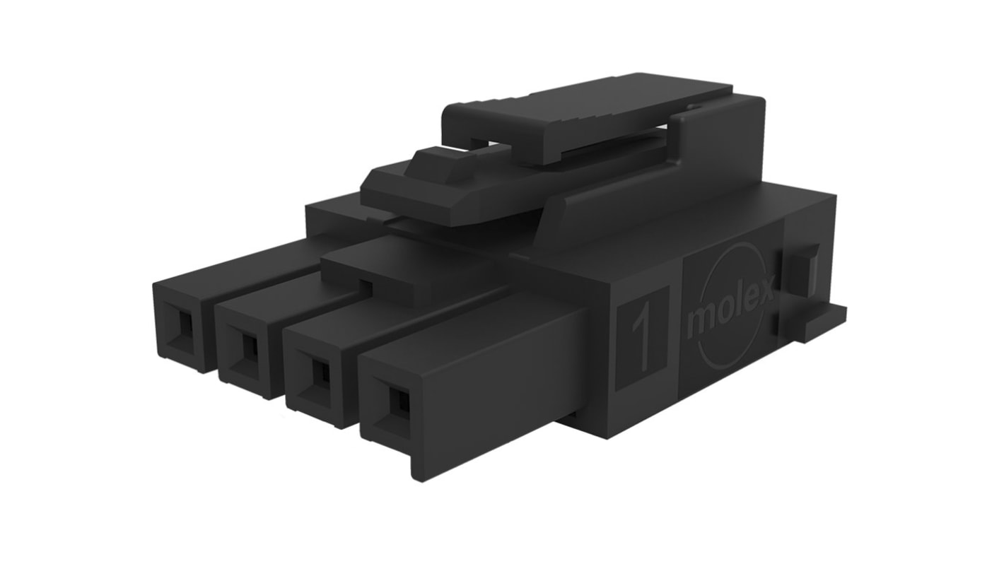 Molex Female Crimp Connector Housing, 3.5mm Pitch, 5 Way, 1 Row