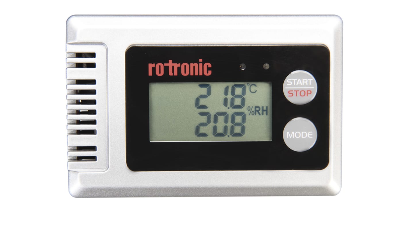 Enregistreur de données Rotronic Instruments, Humidité et Température, Etalonné RS