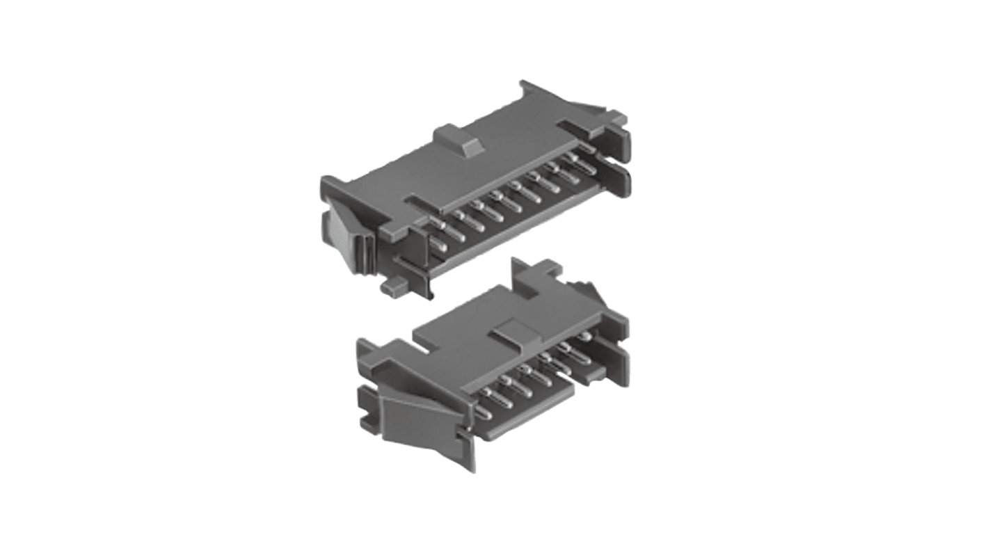 Hirose DF11 Series Through Hole PCB Header, 4 Contact(s), 2.0mm Pitch, 2 Row(s), Shrouded