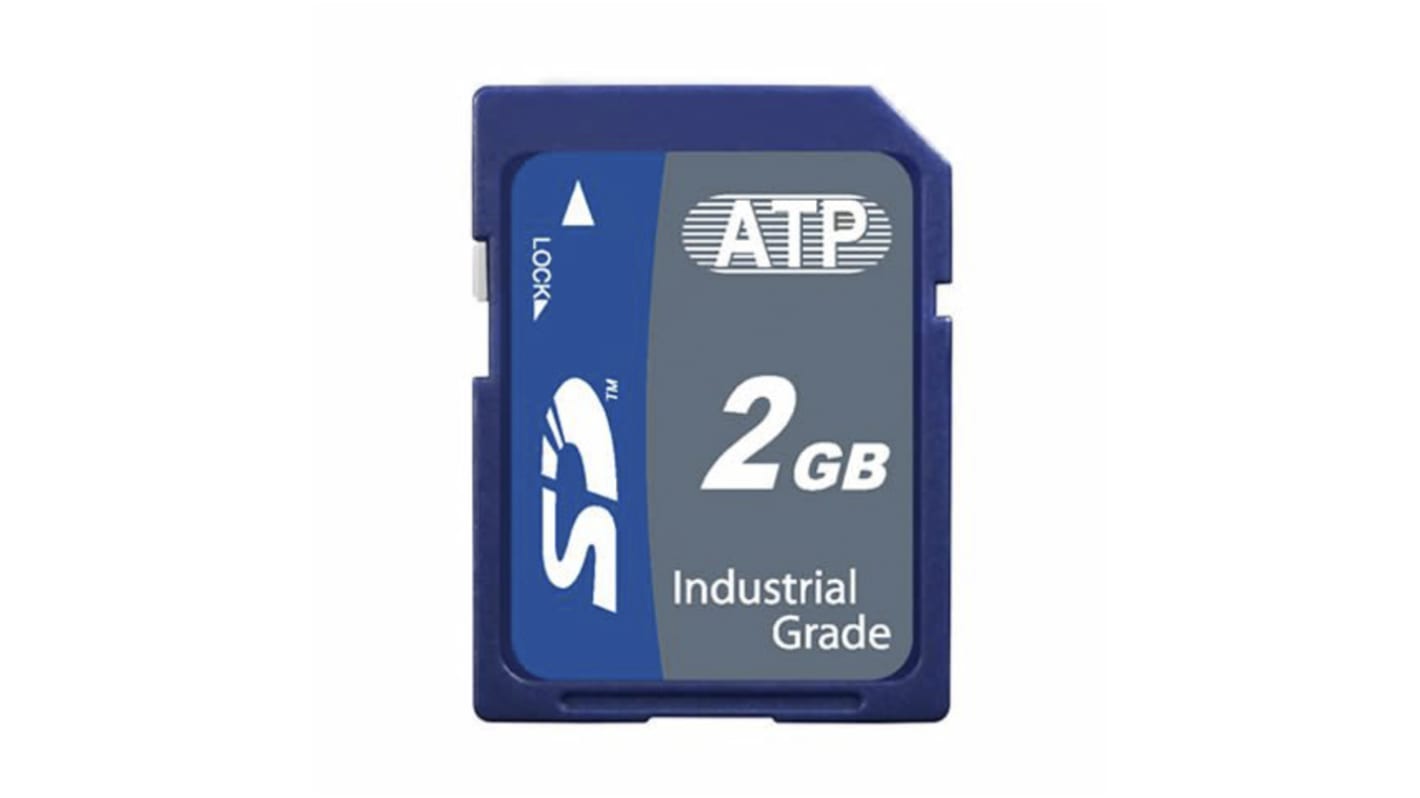 Karta SD SD, 2 GB Tak SLC, ATP Industrial Grade -40 → +85°C