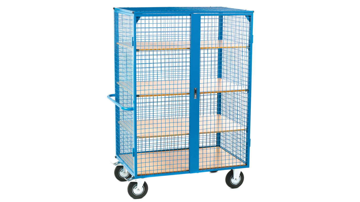 RS PRO Trolley mit 3 Ebenen, 1150 x 750mm, max. 3 x 30kg, 1790mm