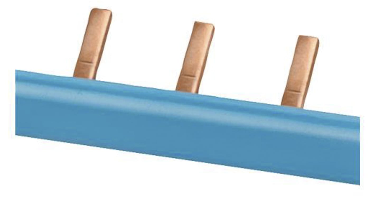 Siemens 5ST37 DIN-Schienen Anschlussklemmenblock Blau, 10mm²