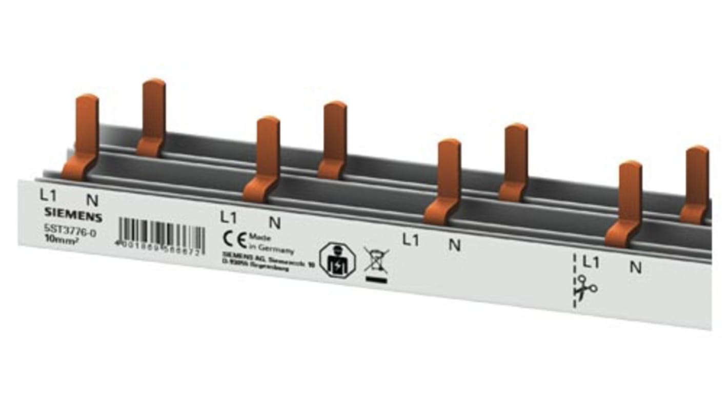 Barra di distribuzione Monofase Siemens, 230V, passo 35.2mm SENTRON