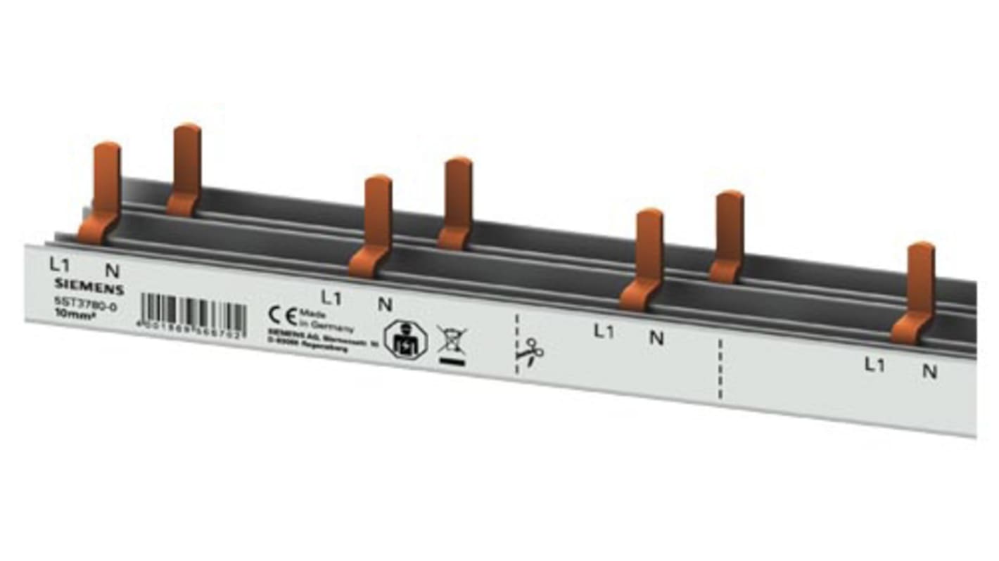 Peigne de raccordement Siemens 1 Phase, pas:44.1mm, 230V, Série 5ST