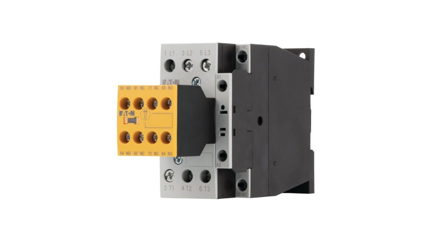 Contactor Eaton Eaton Moeller de 3 polos, 3NO, 25 A, bobina 230 V ac @ 50 Hz, 240 V ac @ 60 Hz