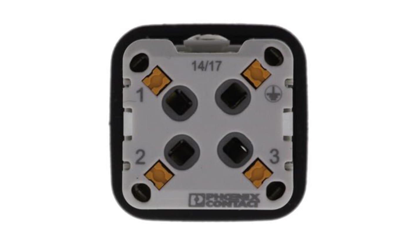 Inserto de conector de potencia Phoenix Contact Macho, configuración 3P + E