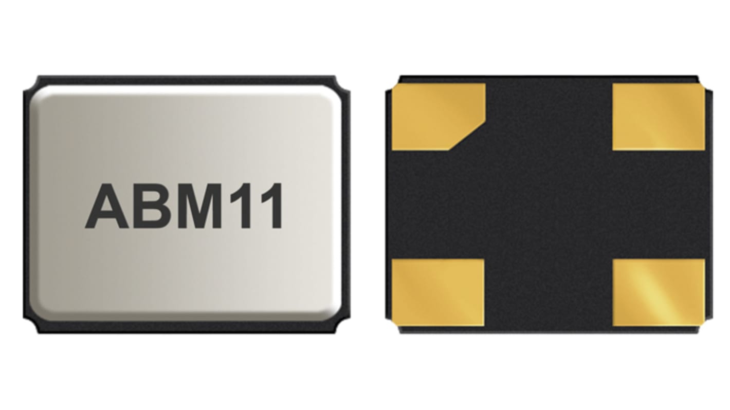 Abracon 30MHz Quarzmodul, Oberflächenmontage, ±10ppm, 10pF, B. 1.6mm, H. 0.59mm, L. 2mm, SMD, 4-Pin