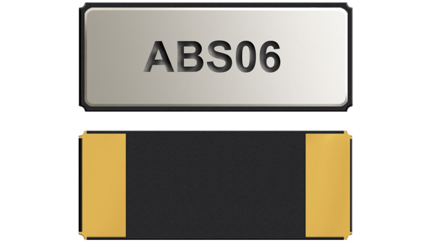 Abracon 32.76kHz Quarzmodul, Oberflächenmontage, ±20ppm, 7pF, B. 1.2mm, H. 0.6mm, L. 2mm, SMD, 2-Pin