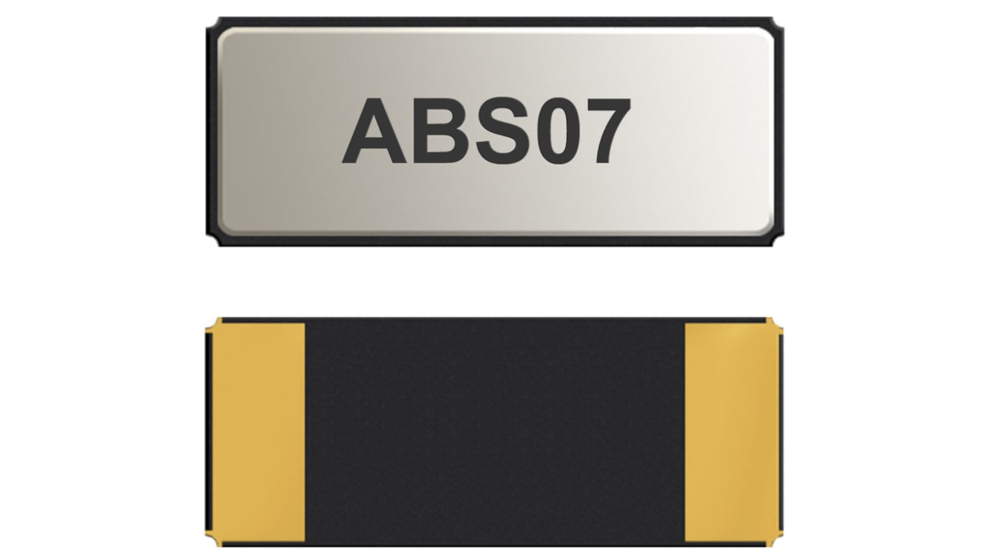 ABS07-32.768KHZ-9-4-T , Krystalenhed, 32.76kHz, ±30ppm, 2 ben, SMD, 3.2 x 1.5 x 0.9mm